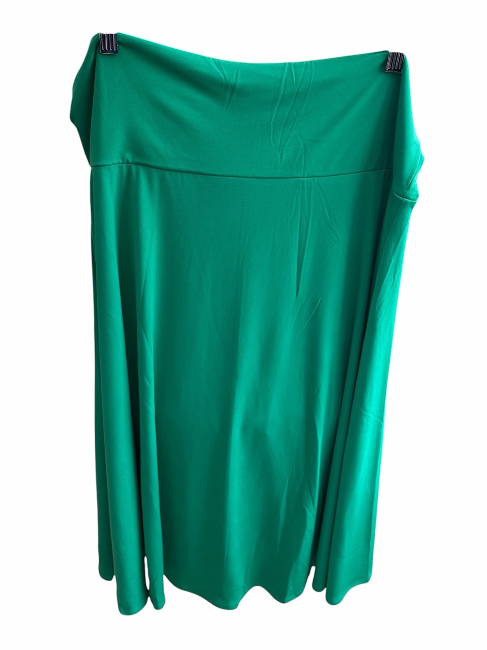 Zenana Boho Green Circle Midi Stretch Skirt Women's Plus Size 3X